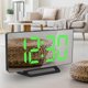 thumbnail image 4 of Reloj despertador digital Superficie de espejo con puertos USB duales Reloj de escritorio inalámbrico moderno para el hogar Habitación Sunnimix Despertador digital, 4 of 8