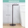 thumbnail image 6 of Toilet Paper Holder Stand Free Standing Toilet Paper Roll Holder for 4 Spare Rolls Modern Bathroom Toilet Paper Stand with Reserve Oil Rubbed Bronze, 6 of 8