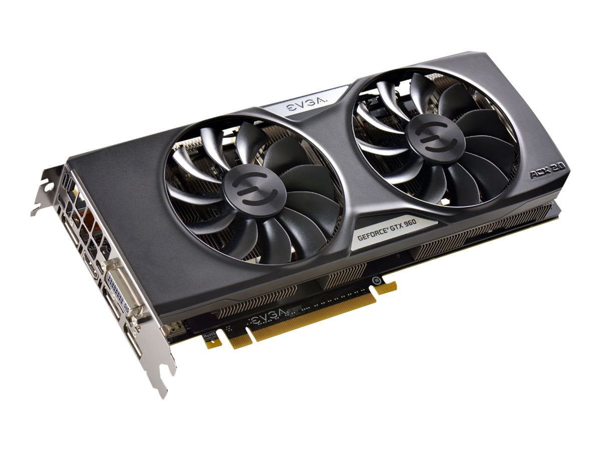 Evga Geforce Gtx 960 Acx 2 0 Graphics Card Gf Gtx 960 4 Gb Gddr5 Pcie 3 0 X16 Dvi Hdmi 3 X Displayport Walmart Com