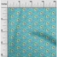 thumbnail image 1 of oneOone Cotton Flex Turquoise Blue Fabric Halloween Fabric For Sewing Printed Craft Fabric By The Yard 40 Inch Wide, 1 of 4