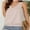 Beige, variant on Womens V Neck Casual Tank Tops Fit Sleeveless Summer Tops Shirts Blouses