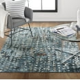 thumbnail image 6 of Everwash Treasure Eloise Modern Geometric Machine Washable Indoor Area Rug, Navy Blue, 5'2"x7'2", 6 of 10
