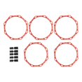 thumbnail image 4 of DYNWAVECA 5 Pcs Agilité 19.69 Pouces Entraînement Physique Multifonction Portable Exercice Extérieur pour Enfants Adultes Rugby Rouge, 4 of 10