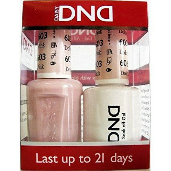 DND Nail Polish Gel & Matching Lacquer Set (603 - Dolce Pink)