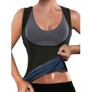 SAYFUT Women's Sauna Sweat Wear Vest Hot Sweat Shirt Body Shapers for Weight Loss