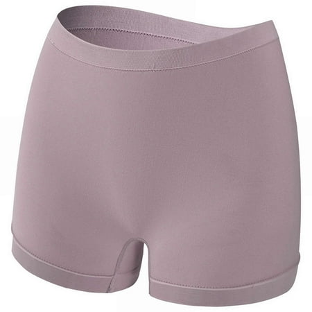 Clearance!BKQCNKM Boy Shorts Underwear for Women Tummy Control Underwear for Women High Waisted Underwear for Women Boyshorts Underwear Full Coverage Soft Stretch Shorts Boxers for Women Gray 1 4XL