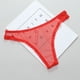 thumbnail image 3 of Tanga transparente de encaje transparente para mujer, ropa interior Sexy de tiro bajo sin costuras, parte inferior de malla en la entrepierna, 1-2 piezas, 3 of 4