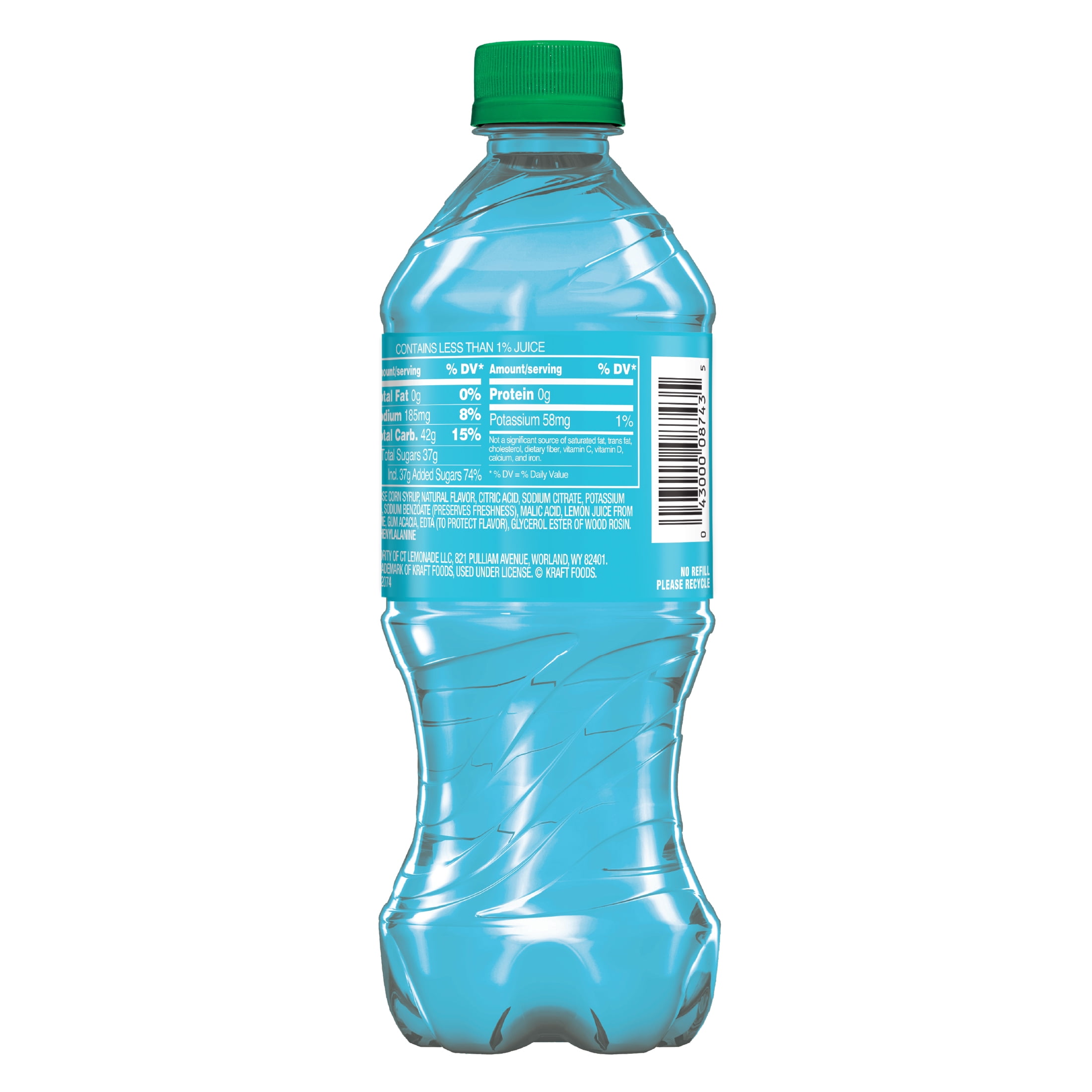 Country Time Blueberry Lemonade Juice, Liquids, 20 fl oz Shelf Stable