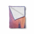 thumbnail image 2 of Landscape Soft Flannel Fleece Throw Blanket, Winter Outdoor Scenery with Snow Blanketed Land and Tree Vivid Sky, Cozy Plush for Indoor and Outdoor Use, 60" x 80", Multicolor, by Ambesonne, 2 of 6
