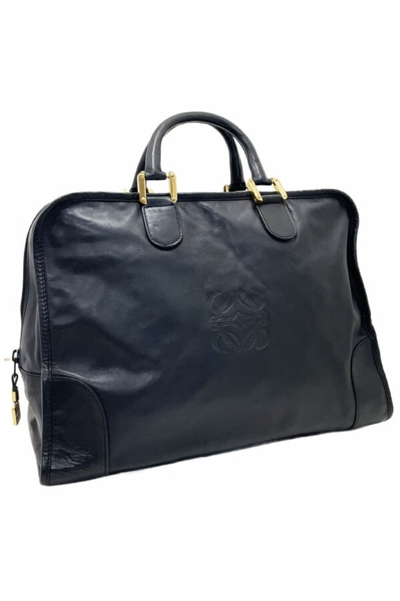 Pre-Owned Loewe Amazona 40 Handbag in Black Leather, Anagram Boston Bag, and Tote Bag... (Fair)