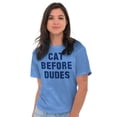 thumbnail image 5 of Cat Before Dudes Single Kitty Mom Women's Graphic T Shirt Tees Brisco Brands X, 5 of 6