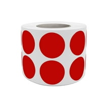 Red Dot Labels Stickers for Color-Coding on Rolls 19mm ( 3/4" inch ) - 1050 Pack by Royal Green