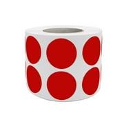 Red Dot Labels Stickers for Color-Coding on Rolls 19mm ( 3/4" inch ) - 1050 Pack by Royal Green