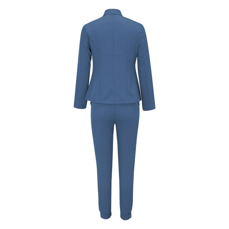 Royal Blue Pantsuit Formal Womens, Classic Fit Pantsuit for Tall Women,  Business Women Suit, Office Wear for Womens, Blue Blazer Trouser 