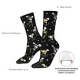 thumbnail image 4 of Logiee Playing Music Skeletons Print Adult Socks for Men & Women,Calf Socks, Ankle Socks,Boots Socks,Breathable Casual Sock,Unisex Crew Socks, 4 of 6