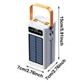 thumbnail image 2 of Solar Battery Pack 50mAh External Suitable for Mobile Devices Hiking Backpacking Camping Road Travel Outdoor Exploration, 2 of 5