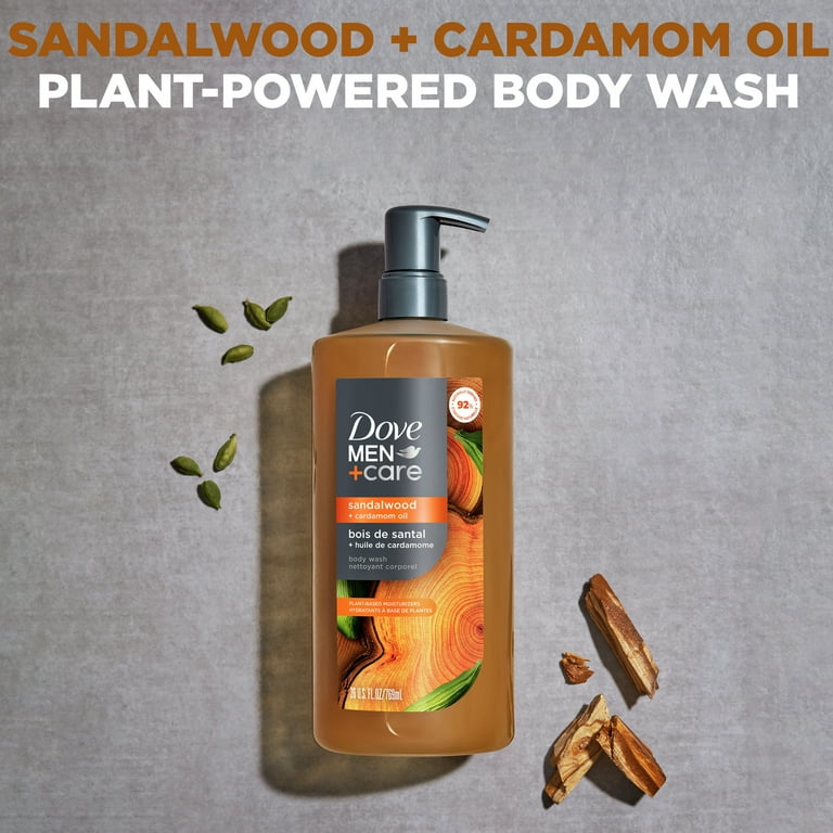 Dove Men+Care Plant-Based Body Wash Sandalwood and Cardamom Oil 26