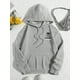 thumbnail image 3 of Sudadera con estampado de dibujos animados de gato bonito para mujer, sudaderas con capucha holgadas informales Harajuku, 3 of 4