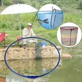 thumbnail image 3 of koolsoo Filet de Pêche Tête de Barrière Atterrissage Pliable Vis 8mm Filet à Main pour Accessoires de Pêche Rond 40cm, 3 of 9