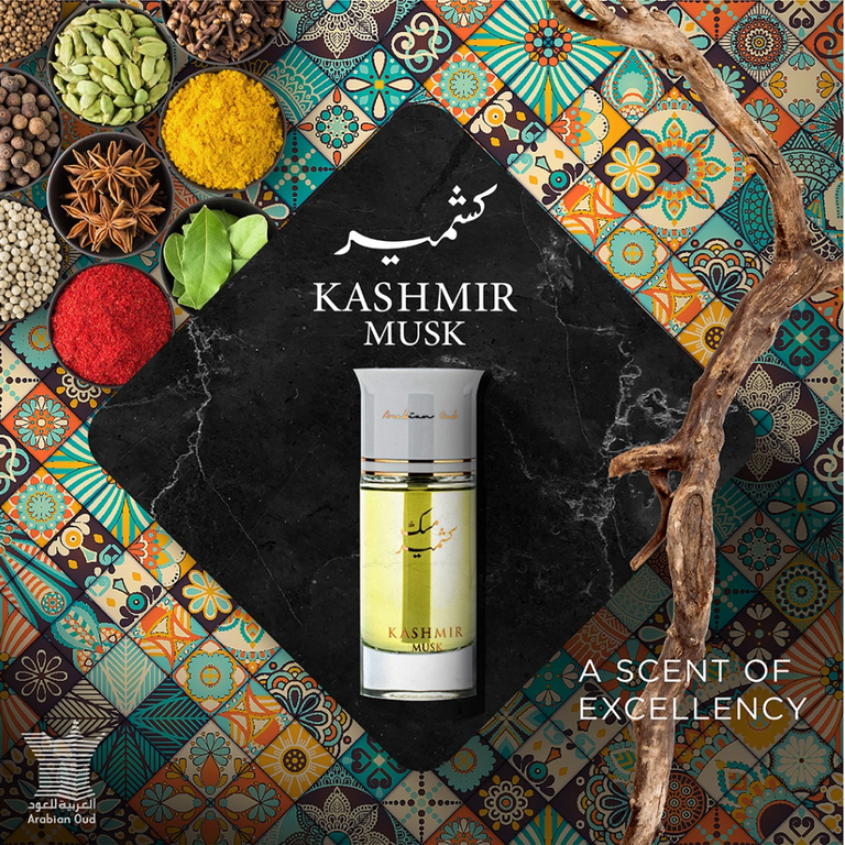 Arabian Oud Kashmir Musk Perfume, Unisex EDP Spray, 3.38 oz