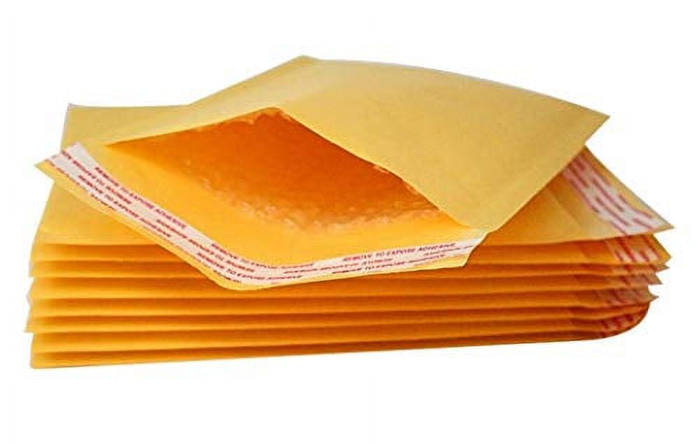 50 Pack Kraft Padded envelopes 14.5 x 19 Bubble Mailers 14 1/2 x 19 Yellow Bubble envelopes Peal and Seal. Cushion envelopes for Shipping, mailing, Packing. Laminated Kraft Paper. Wholesale