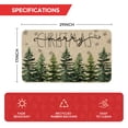 thumbnail image 3 of Sm:)e Christmas Pine Trees Rubber Doormat, 17" x 29", Non-Slip, 3 of 6