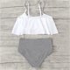 thumbnail image 2 of Mujeres que imprimen traje de baño pequeño de color sólido fresco Split Bikini Set traje de baño OAVQHLG3B Store  lin121212, 2 of 4