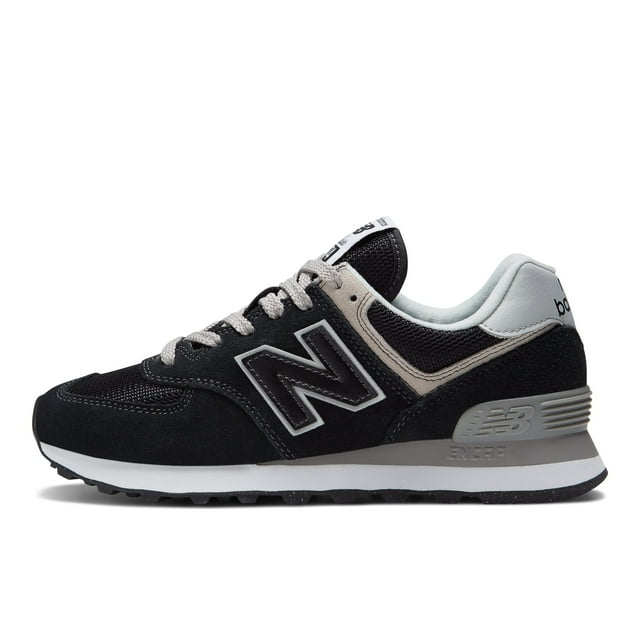 New Balance Espadrilles pour Femmes 574 Core, Noir/blanc, 9.5