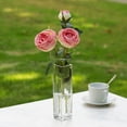 thumbnail image 2 of ENOVA FLORAL Silk Rose Artificial Flowers Arrangement in Vase, Fake Rose Fake Flowers with Faux Water Vase for Dining Table Centerpieces, 2 of 4