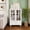 White, variant on MDQMD White Storage Cabinet with 2 Drawers for Storage,Floor Cabinet with Glass Door for Living Room