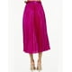 thumbnail image 3 of Falda satinada con cinto AMAD para mujer fucsia S AMAD FW22-F07, 3 of 5
