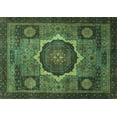 thumbnail image 1 of Ahgly Company Indoor Rectangle Abstract Turquoise Blue Modern Area Rugs, 7' x 10', 1 of 4