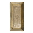 thumbnail image 6 of Creative Co-Op Decorative Hammered Aluminum Tray, Gold Finish, 6 of 6