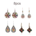 thumbnail image 3 of Pendientes de gota de agua Estilo bohemio a la moda Accesorios populares Aleación Vintage Pendiente Único Gancho para la oreja Conjunto Boda Ropa, zapatos y accesorios Miscelánea Conjunto B Guardurnaity AP010592-02, 3 of 6