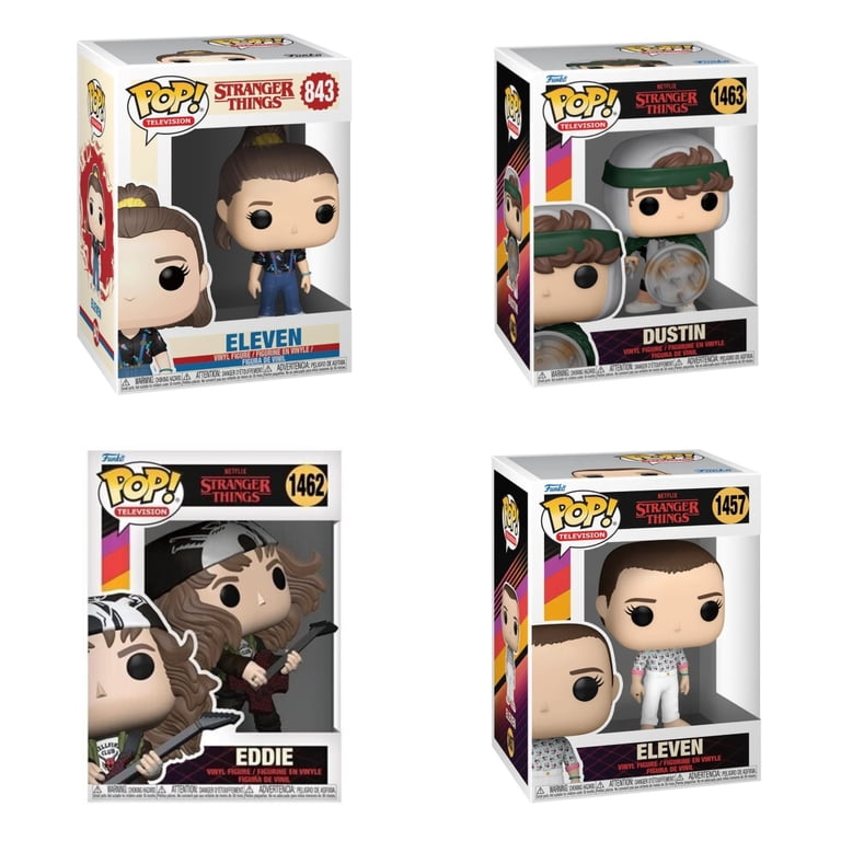 Funko Pop! 4 Pack Stranger Things: Eleven, Guitar Eddie, Shield 