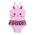thumbnail image 4 of MEZZALL Summer Girls Leopard Print Swimming Cute Beach Swimsuit For Girls Children Swimsuit Pool With Cartoon / Flower Print Beachwear, 4 of 9