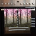 thumbnail image 2 of Pink Forest Kitchen Towels Set of 2, Water Absorbent Dish Towel, Vintage Foggy Woods Tree Decorative Hand Towels - Quick Drying Cloth for Cooking Baking, 18x28 Inch, 2 of 8