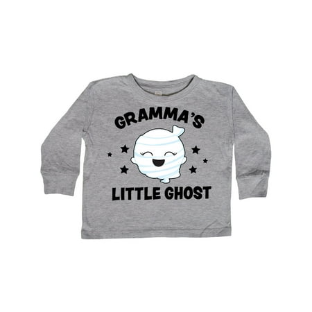 

Inktastic Cute Gramma s Little Ghost with Stars Gift Toddler Toddler Girl Long Sleeve T-Shirt