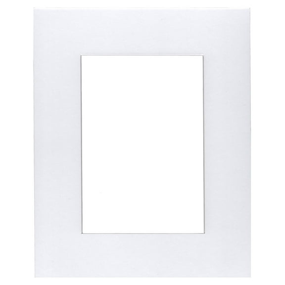 Pack of 5 18x24 White Mats with White Bevel Cut for 12x18 Pictures