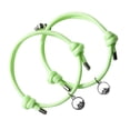 thumbnail image 1 of (2 Pack) Glow In The Dark 2PCS Valentine's Day Bracelet Pair for Couples Braided Rope Suction and Design for Men and Women for, 1 of 4