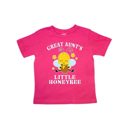 

Inktastic Cute Bee Great Aunt s Little Honeybee with Stars Gift Toddler Boy or Toddler Girl T-Shirt
