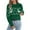 C-Green, variant on KHONTS Sweater Christmas for Women Turtleneck Long Sleeve Knit Sweaters Casual Loose Holiday Jumper Tops Winter Outfits C-Red XL
