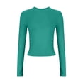 thumbnail image 7 of yillto Womens Long Sleeve Tight Shirts Basic Crew Neck Workout Tees Clothes Going out Fashion Undershirts, 7 of 7