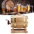 thumbnail image 2 of VIFERR Baril de vin 1.5L Vintage chêne Bois Baril de vin fût Seau Maison Brew Brassage Accessoires, 2 of 8