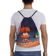 thumbnail image 2 of Saiise inside out 2 Print Drawstring Backpack String Bag Sackpack Cinch Water Resistant for Gym Shopping Sport Yoga, 2 of 9