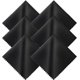 thumbnail image 1 of Microfiber Eyeglass Cleaning Cloth, 6-Pack (15 x 15 cm), Black, 1 of 5