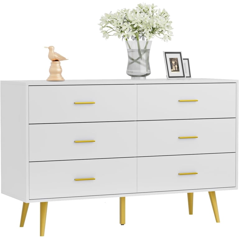 Whte 6 Drawer Dresser - Drawng Mprovement Challenges