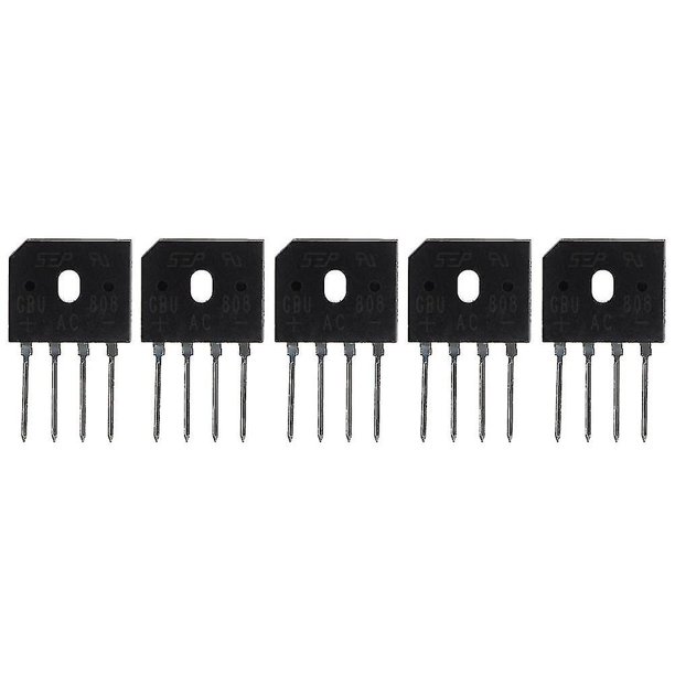 Rectificador de puente de diodo monofásico YONGSHENG 5 uds Ic P 8a