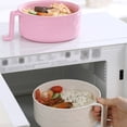 thumbnail image 2 of Toystoory Necesidades para dormitorio universitario, tazón de fideos multifuncional, vajilla práctica, accesorios de cocina para habitación Cocina y Comedor Rosa, 2 of 6