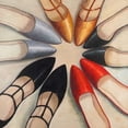 thumbnail image 2 of Five Womens Ballerina Shoes Style Poster Print by Atelier B Art Studio, 2 of 2
